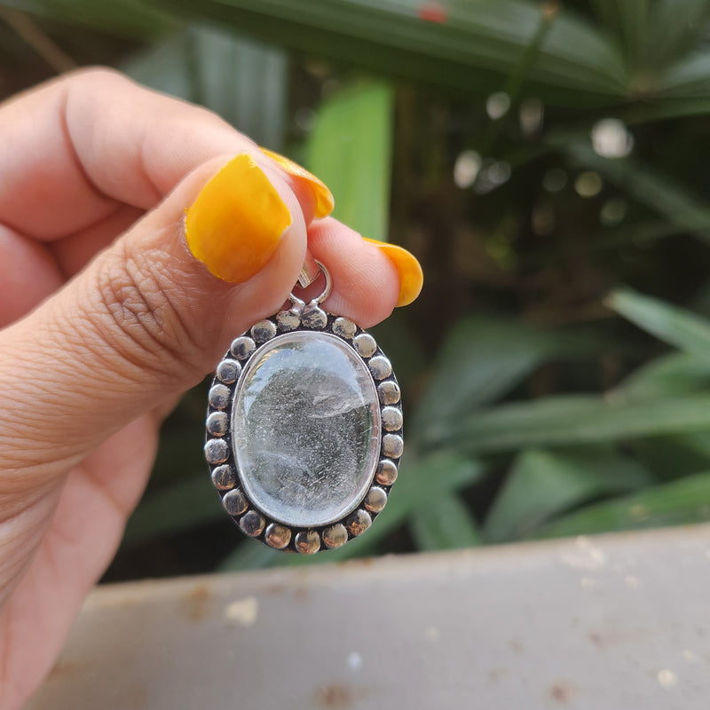 Certified Clear Quartz Pendant without Chain - PD8
