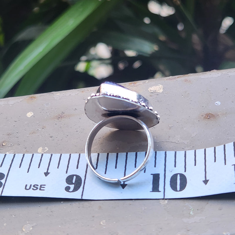 Certified Amethyst Adjustable Rings- Design 15