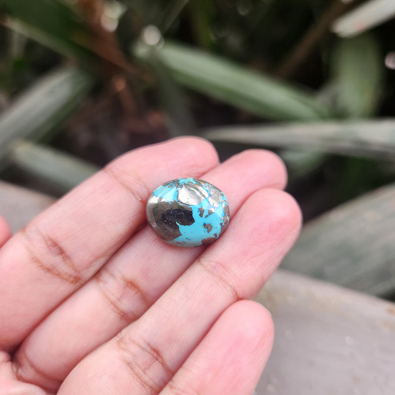 Irani Firoza Turquoise Stone- 13.14 Carat