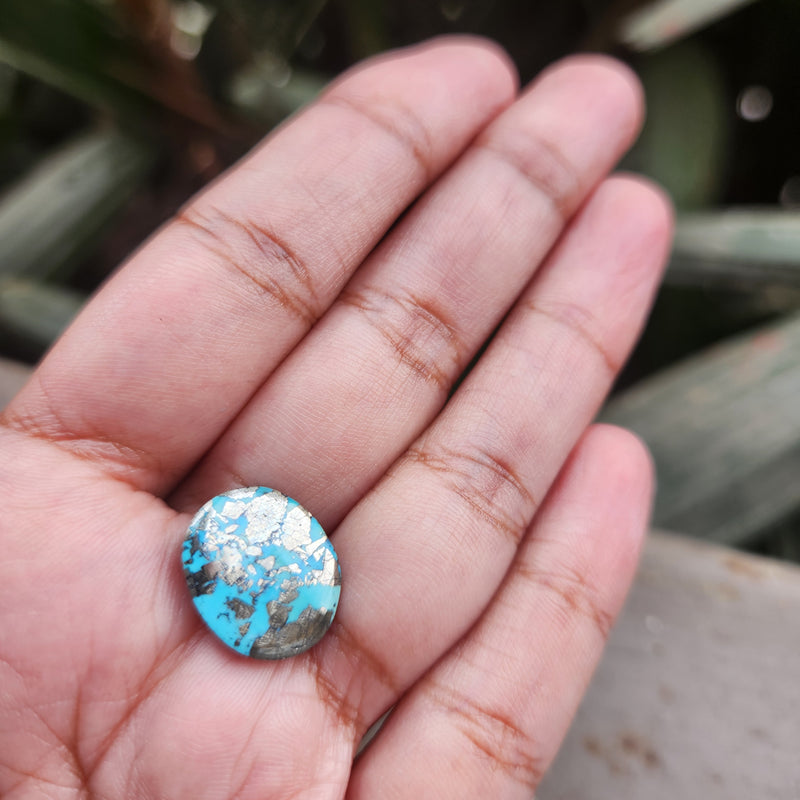 Irani Firoza Turquoise Stone- 13.14 Carat