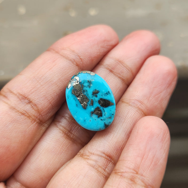 Irani Firoza Turquoise Stone- 15.69 Carat