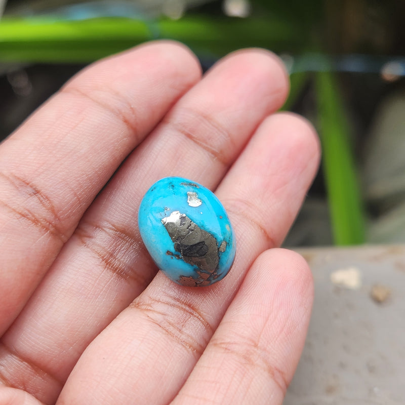 Irani Firoza Turquoise Stone- 15.69 Carat