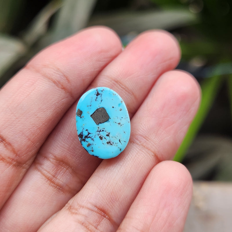 Irani Firoza Turquoise Stone- 8.89 Carat