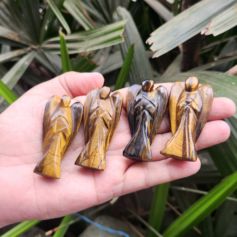 Tiger Eye Angel for Concentration, Creativity, Motivation & Positivity