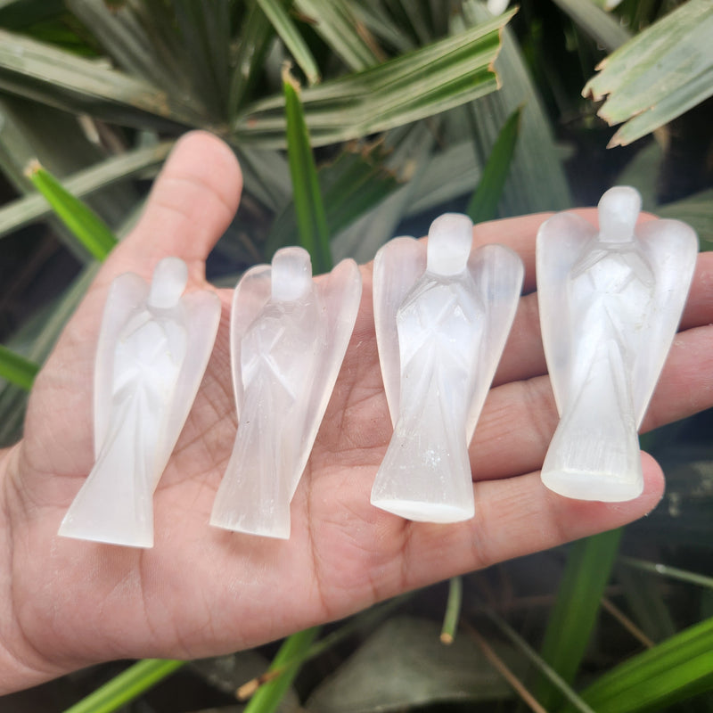 Selenite Angel for Protection, Spiritual Connection & Peace