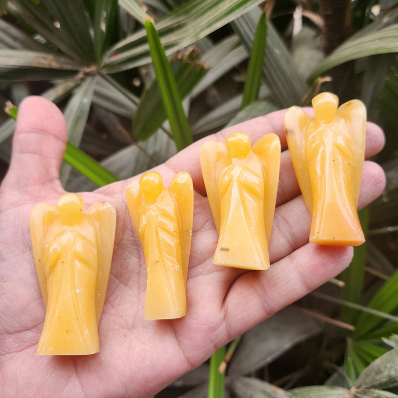 Yellow Aventurine Angel for Abundance, Success & Manifestation