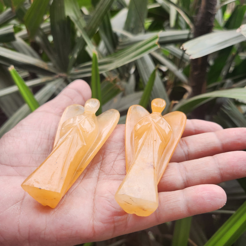 Yellow Aventurine Angel for Abundance, Success & Manifestation