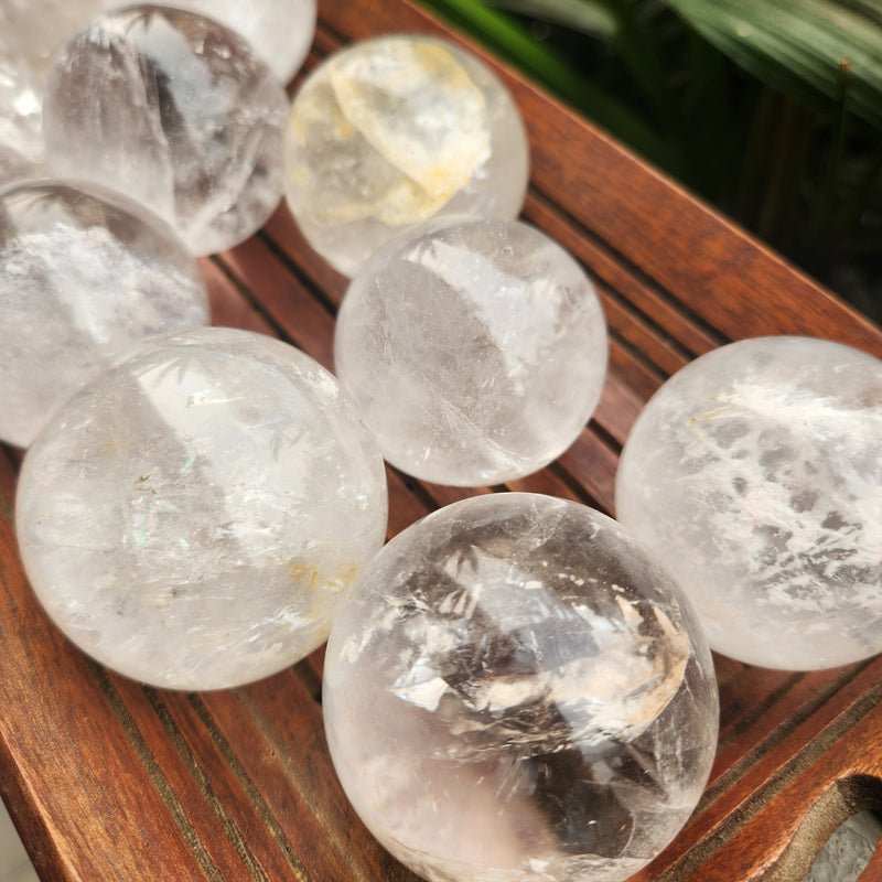 Clear Quartz Crystal Ball Sphere AAA Quality