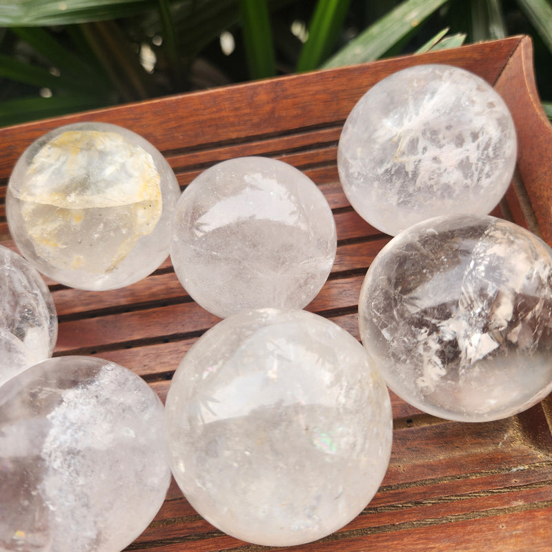 Clear Quartz Crystal Ball Sphere AAA Quality