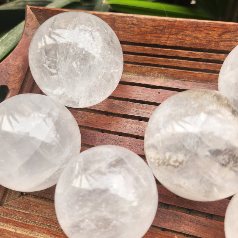 Clear Quartz Crystal Ball Sphere AAA Quality
