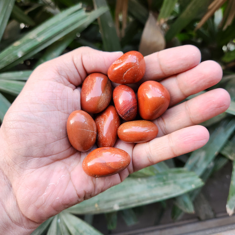 Red Jasper Tumbled Stone for Nurturing, Grounding and Stabilizing