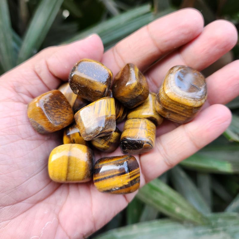Tiger Eye Tumbled Stone for Protection, Creativity and Balance