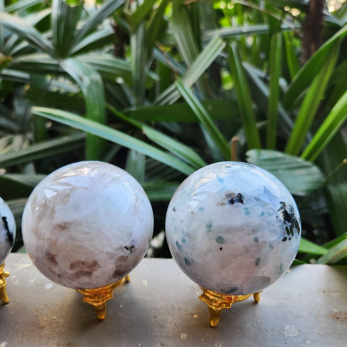 Rainbow Moonstone Crystal Ball Sphere