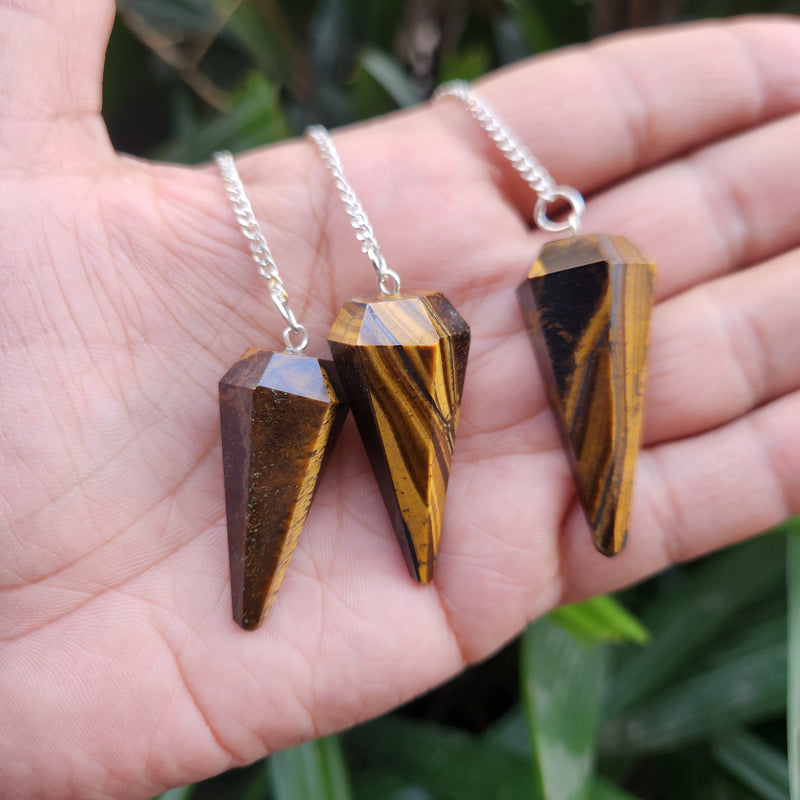 Tiger Eye Crystal Pendulum
