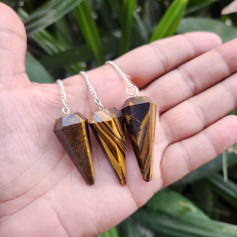 Tiger Eye Crystal Pendulum