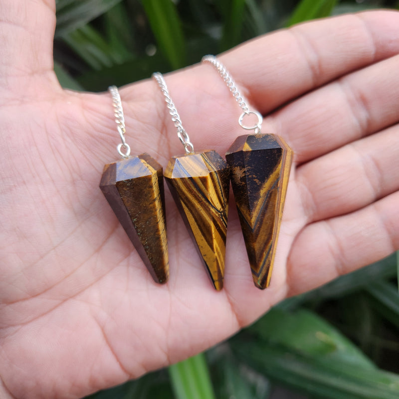 Tiger Eye Crystal Pendulum