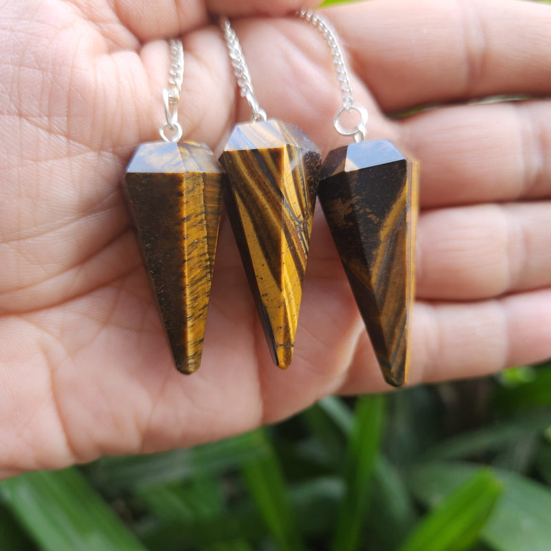 Tiger Eye Crystal Pendulum