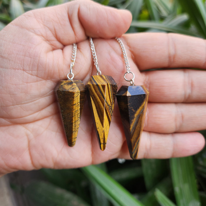 Tiger Eye Crystal Pendulum