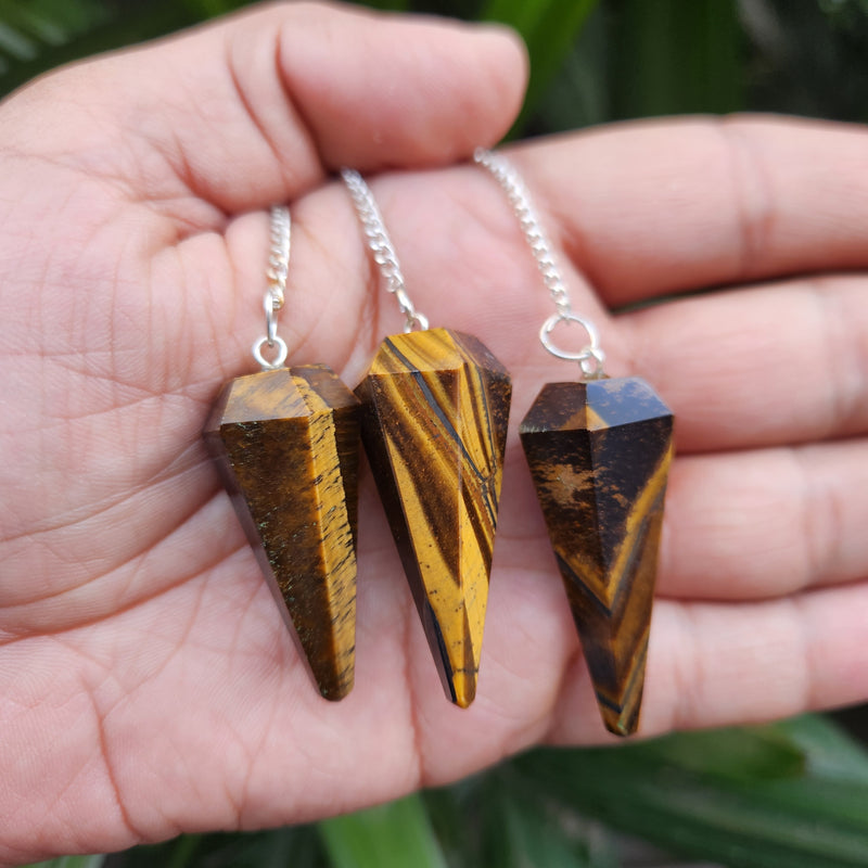 Tiger Eye Crystal Pendulum