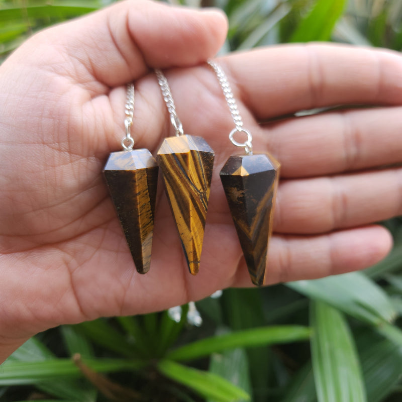 Tiger Eye Crystal Pendulum