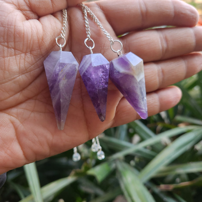 Amethyst Crystal Pendulum