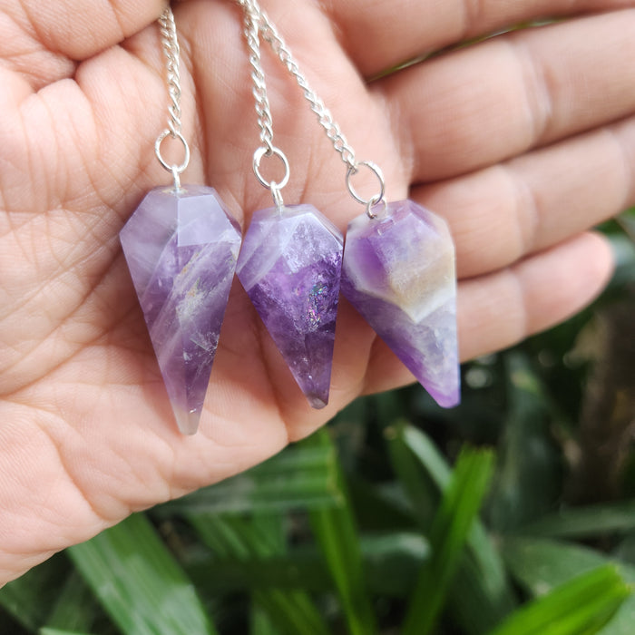 Amethyst Crystal Pendulum