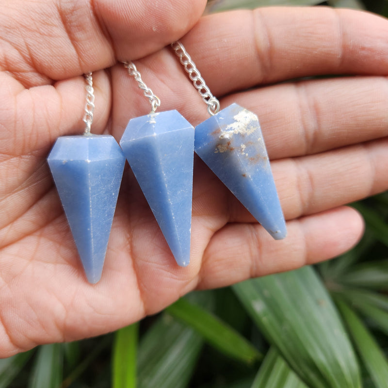 Angelite Crystal Pendulum