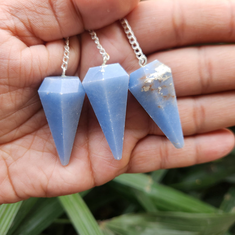 Angelite Crystal Pendulum