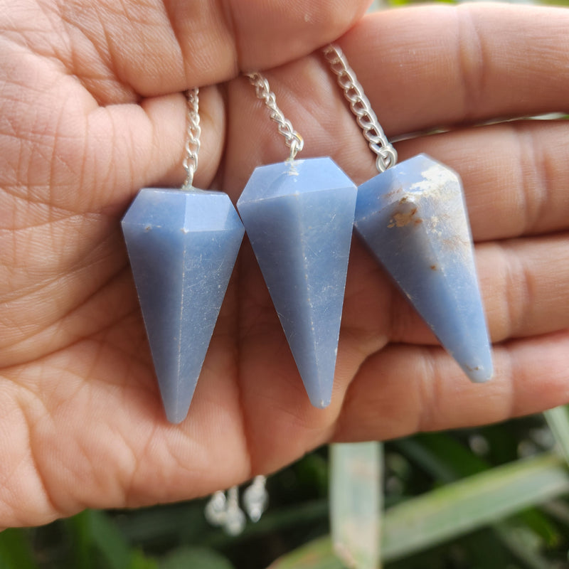 Angelite Crystal Pendulum