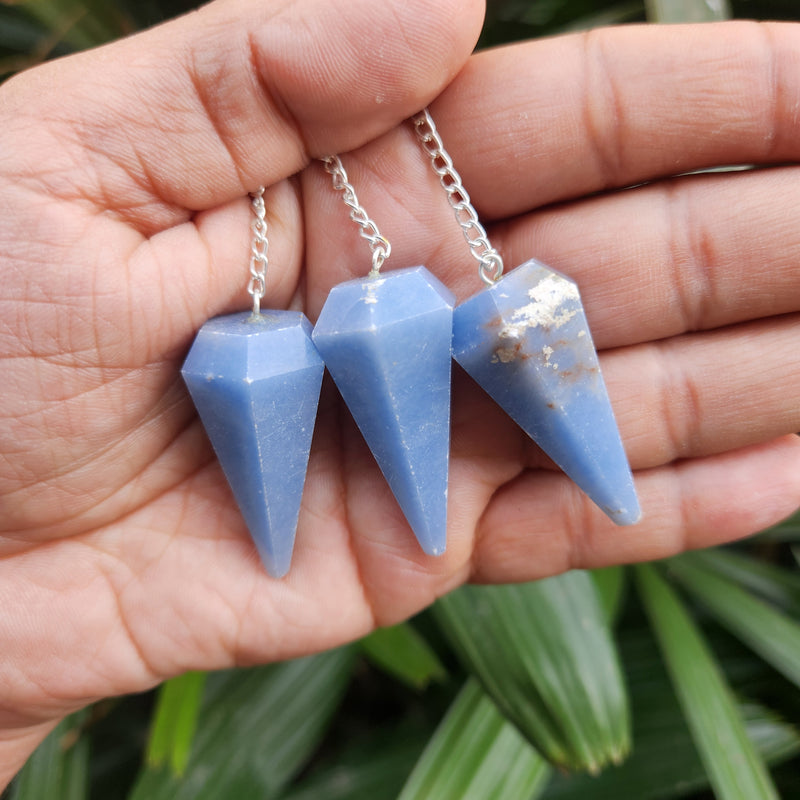 Angelite Crystal Pendulum