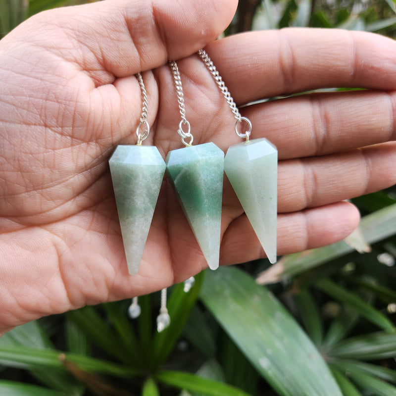 Green Aventurine Crystal Pendulum