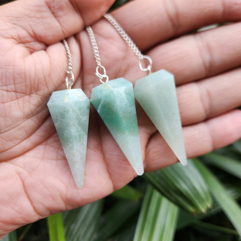 Green Aventurine Crystal Pendulum