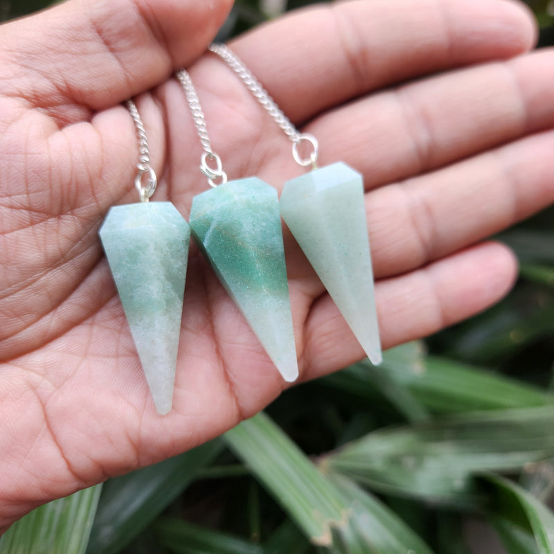 Green Aventurine Crystal Pendulum