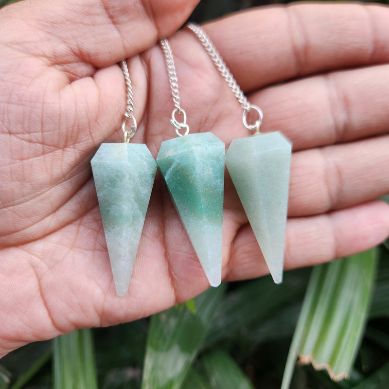 Green Aventurine Crystal Pendulum