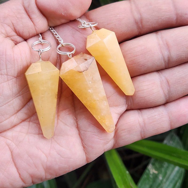 Yellow Aventurine Crystal Pendulum