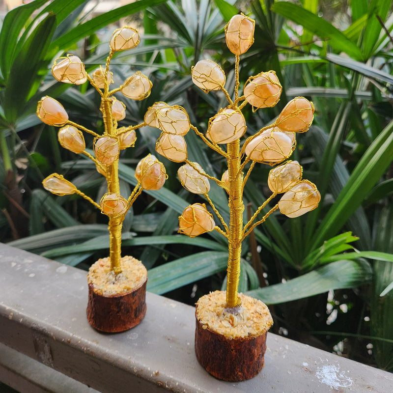 Energised Citrine Small Tumbled Crystal Tree