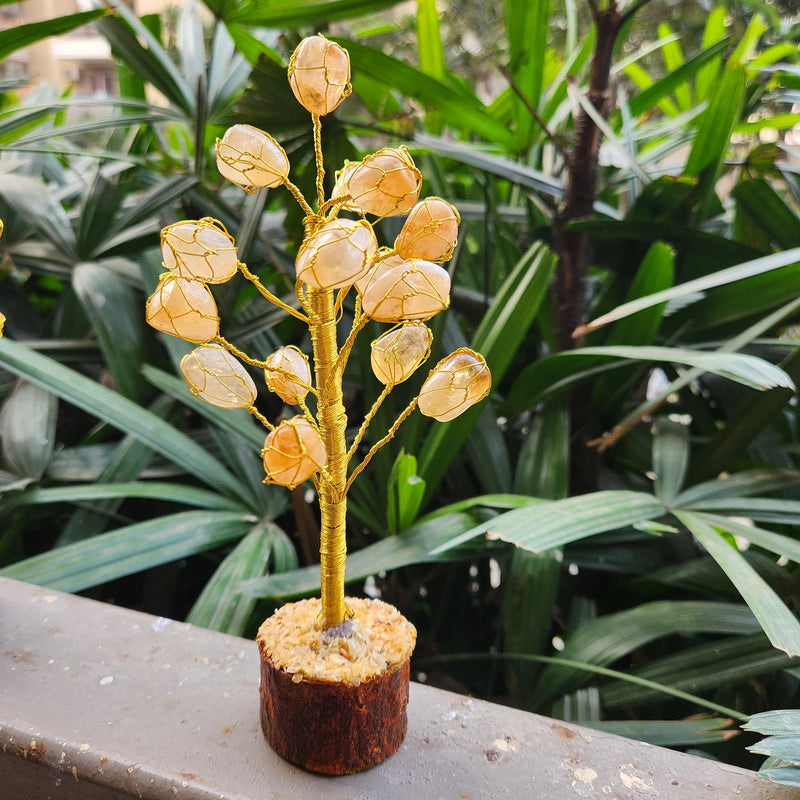 Energised Citrine Small Tumbled Crystal Tree