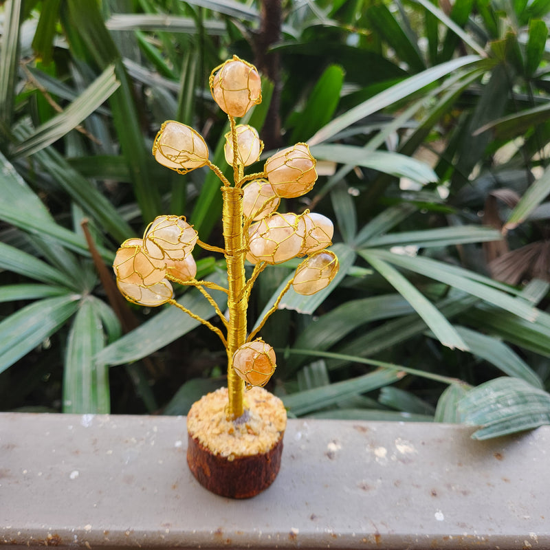 Energised Citrine Small Tumbled Crystal Tree