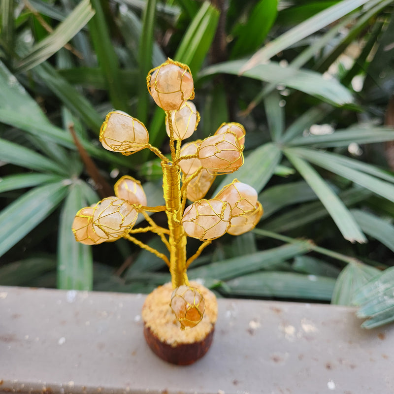 Energised Citrine Small Tumbled Crystal Tree