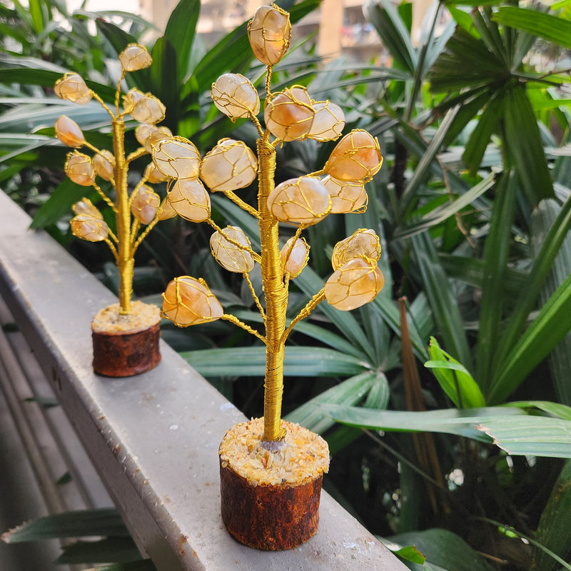 Energised Citrine Small Tumbled Crystal Tree