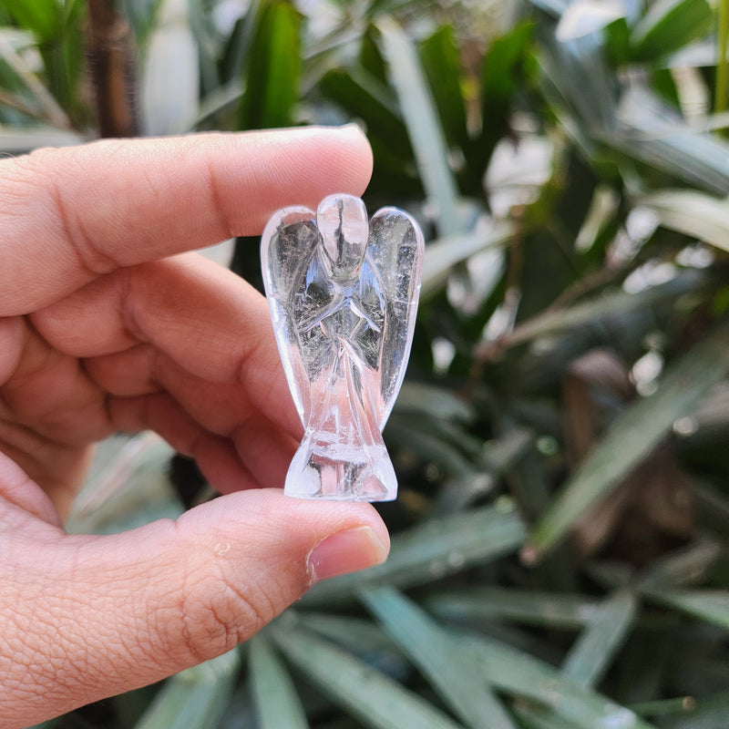 Clear Quartz Angel for Enhance Psychic Abilities - Amplifier