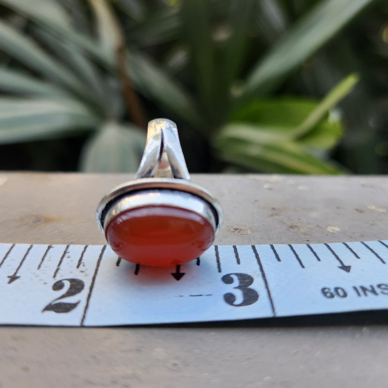 Certified Carnelian Adjustable Rings- Ring 31