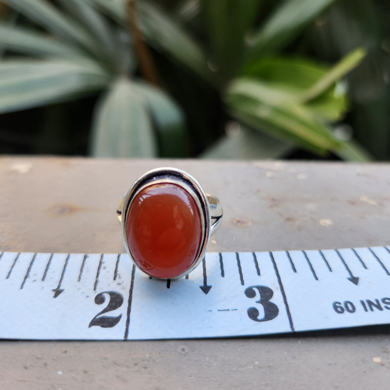 Certified Carnelian Adjustable Rings- Ring 31