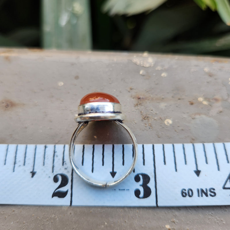 Certified Carnelian Adjustable Rings- Ring 31