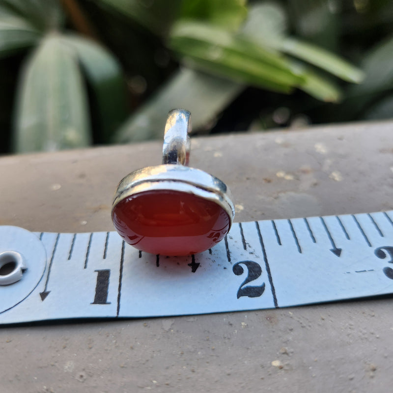 Certified Carnelian Adjustable Rings- Ring 36