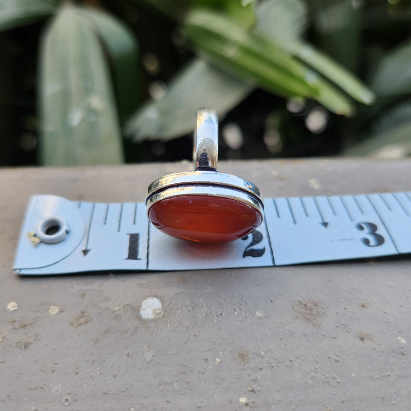 Certified Carnelian Adjustable Rings- Ring 39