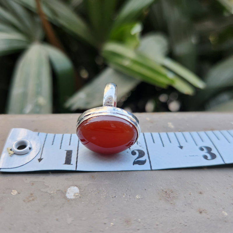 Certified Carnelian Adjustable Rings- Ring 40