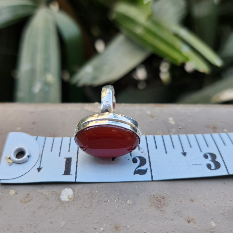 Certified Carnelian Adjustable Rings- Ring 41