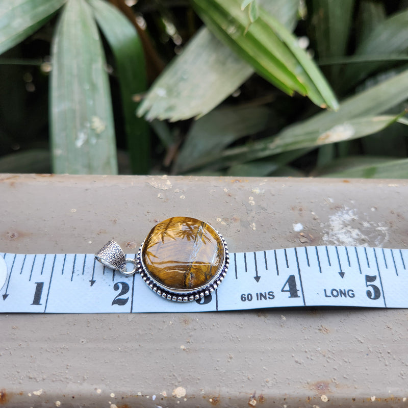 Certified Tiger Eye Pendant without Chain - Design 10