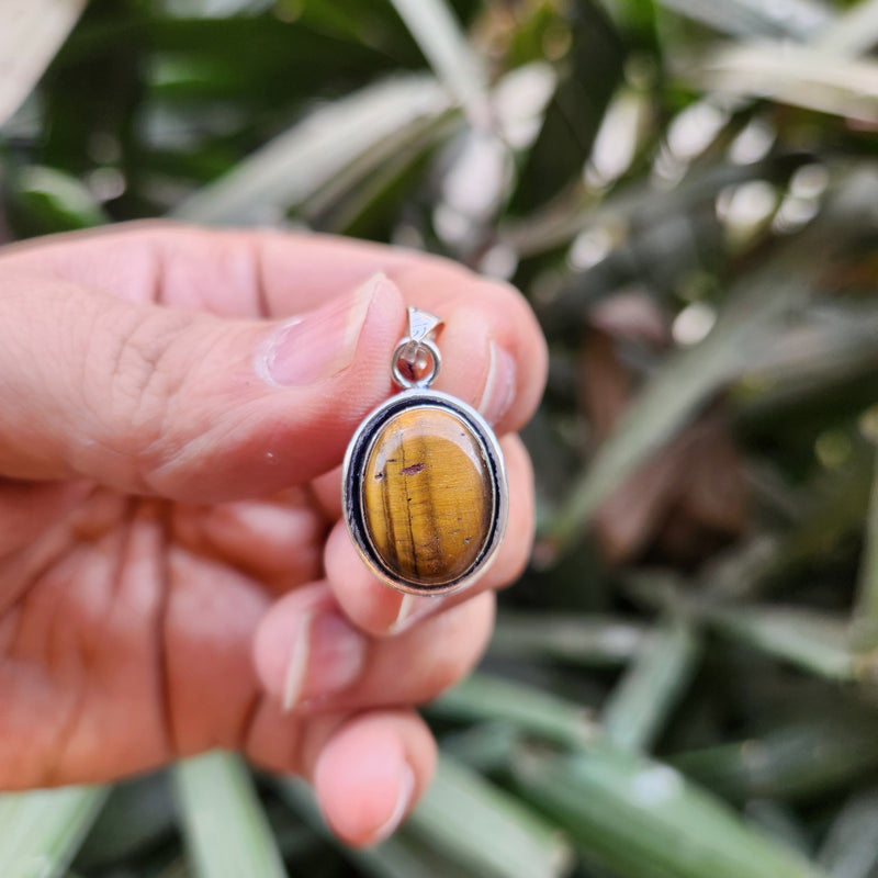 Certified Tiger Eye Pendant without Chain - Design 11
